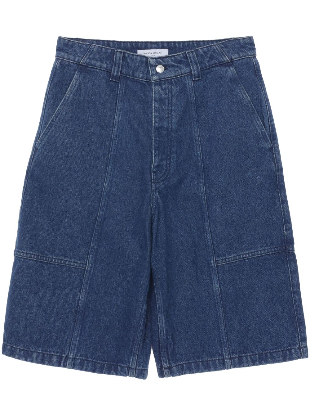 Maison Kitsuné Workwear 牛仔短裤 - 蓝色