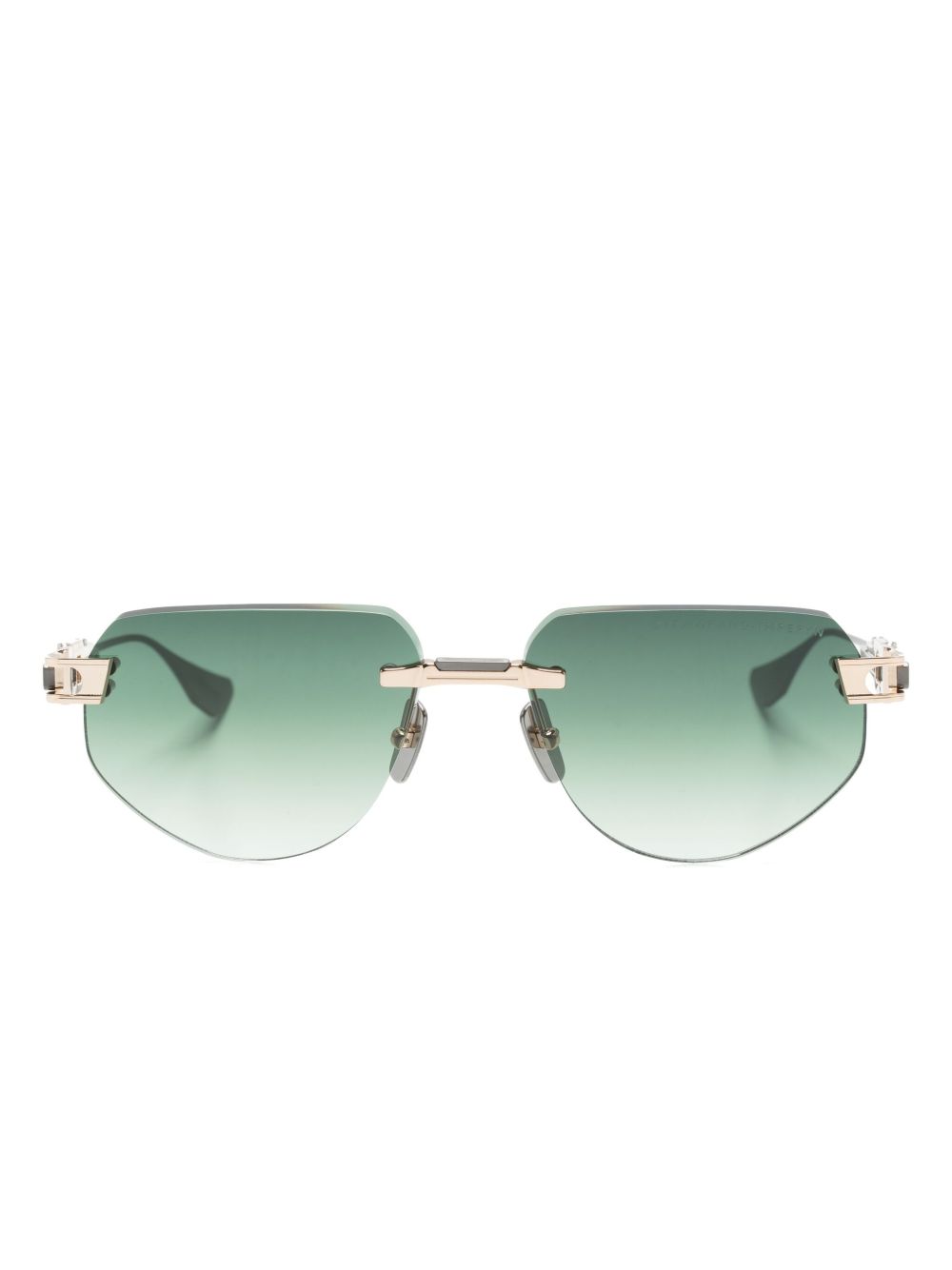 Dita Eyewear Grand-Imperyn 几何形镜框太阳眼镜 - 绿色