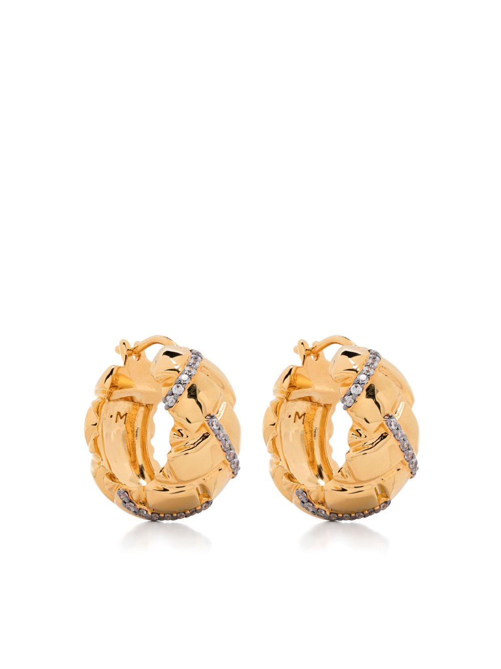 Missoma x Lucy Williams Waffle hoop earrings - 金色