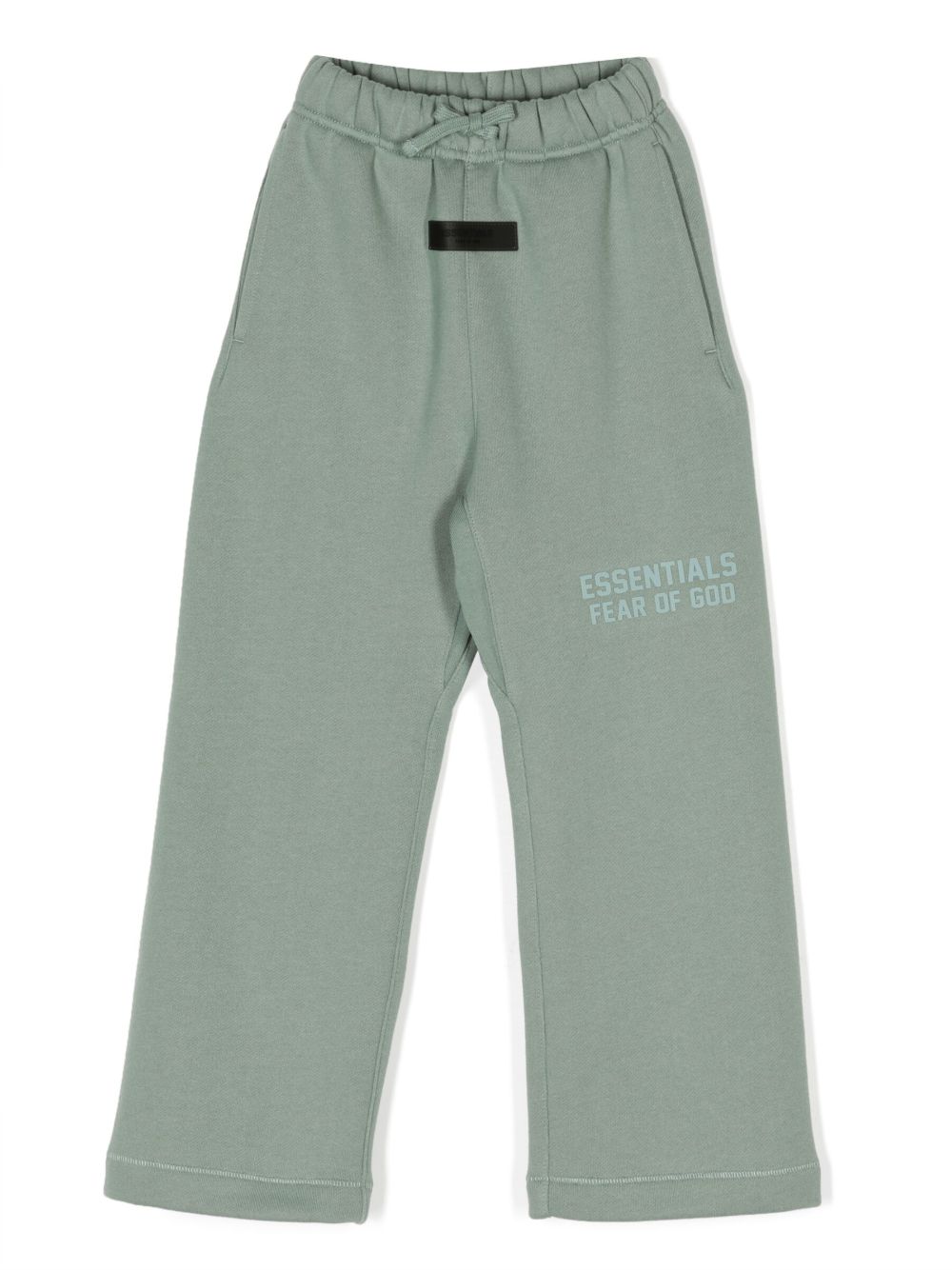 FEAR OF GOD ESSENTIALS KIDS logo印花抽绳运动裤 - 绿色