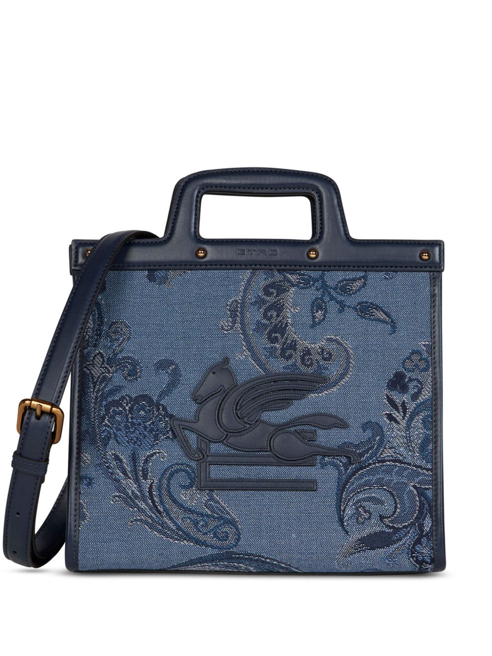 ETRO Love Trotter 中号牛仔手提包 - 蓝色