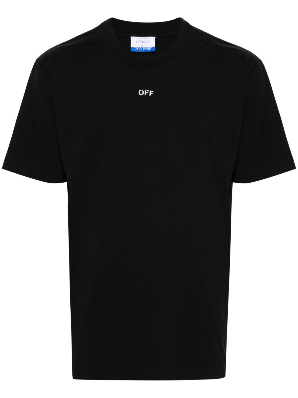 Off-White logo印花棉T恤 - 黑色