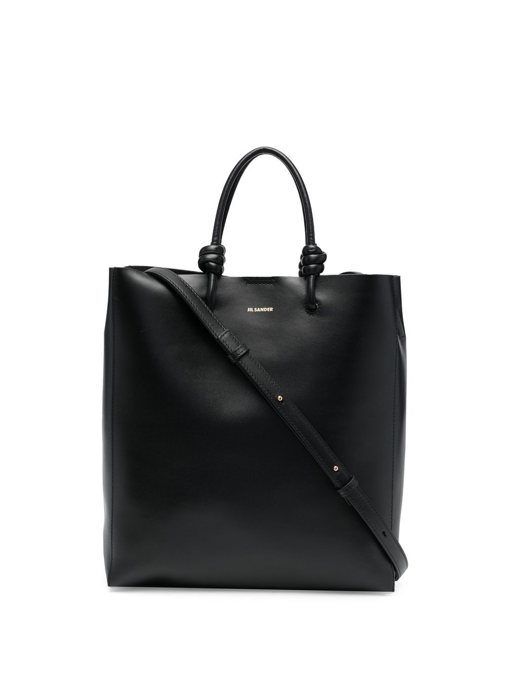 Jil Sander 中号托特包 - 黑色