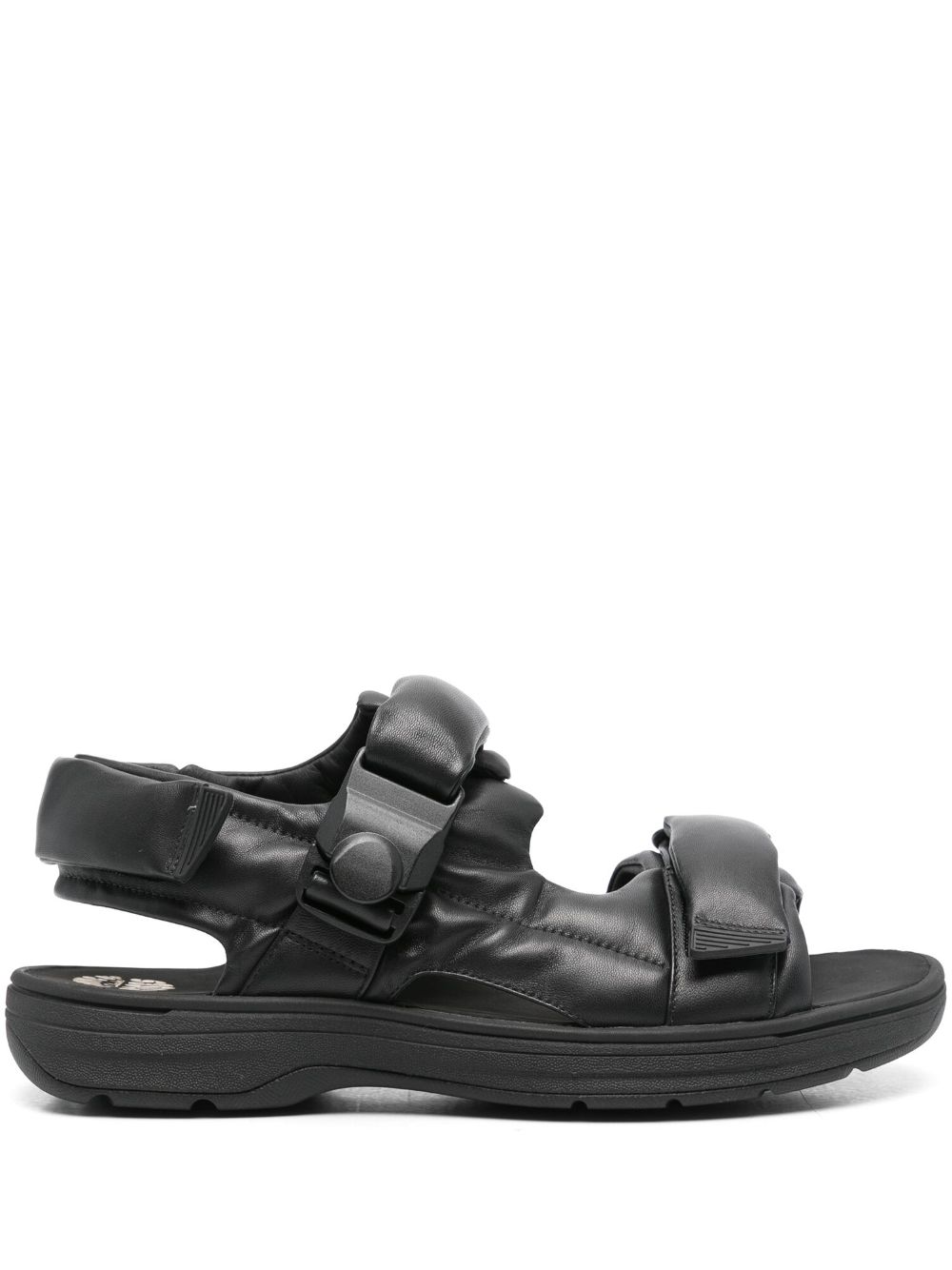 Martine Rose x Clarks 皮质凉鞋 - 黑色