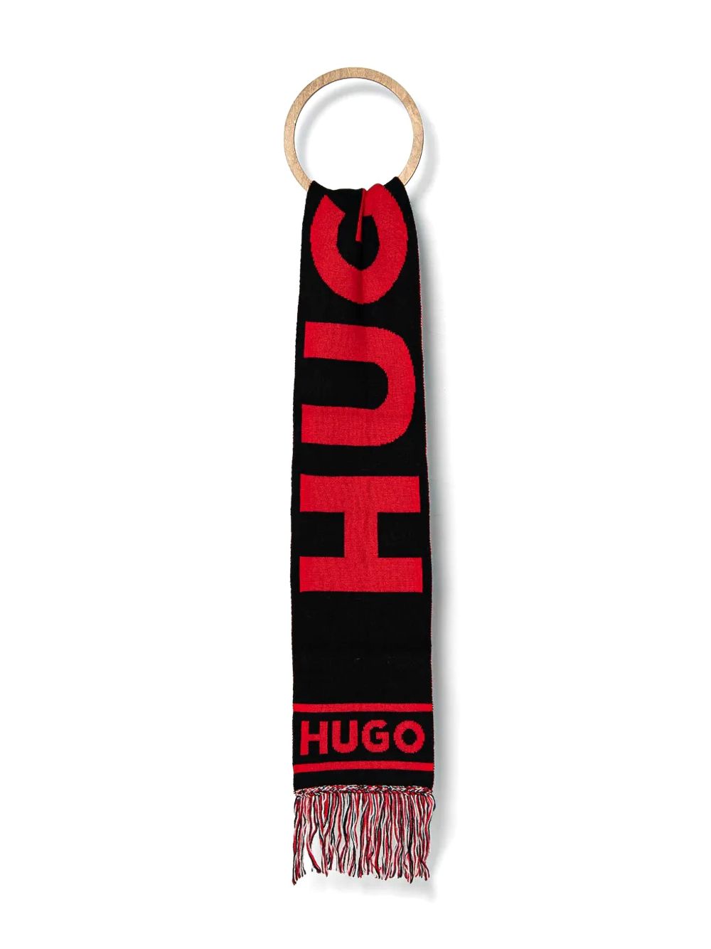 HUGO X Disney's The Nightmare Before Christmas logo scarf - 黑色