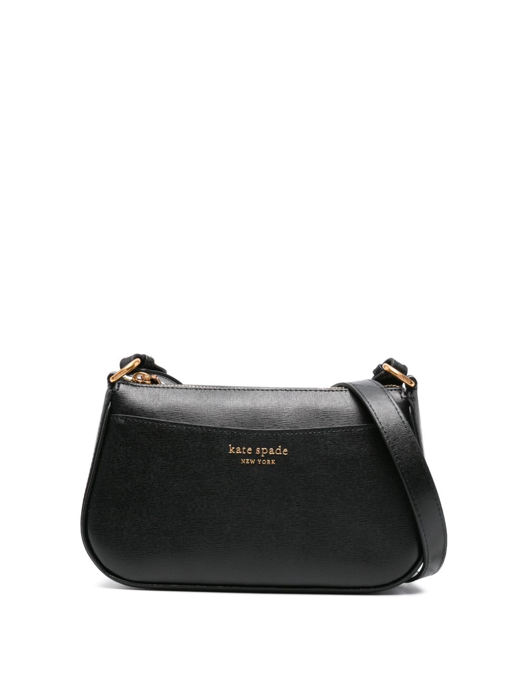 Kate Spade New York Bleecker 皮质斜挎包 - 黑色