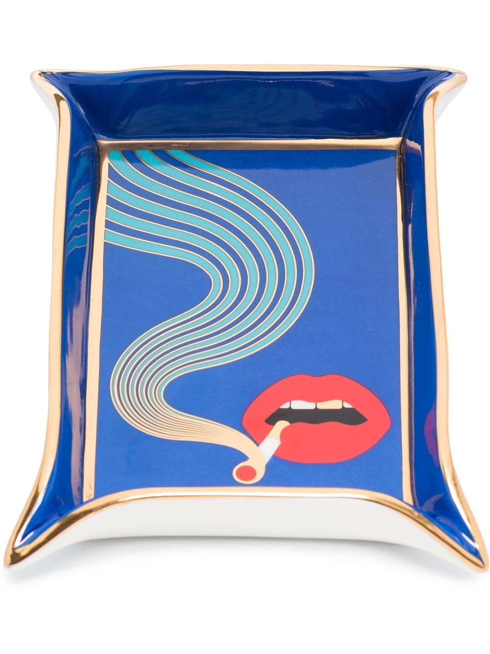 Jonathan Adler 图案印花餐盘 - 蓝色