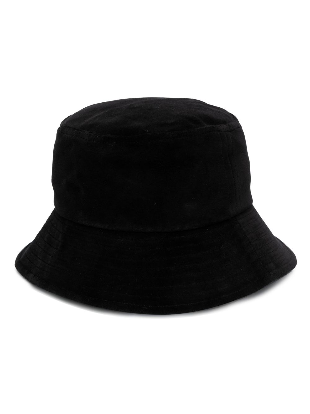 Sonia Rykiel 水钻缀饰logo渔夫帽 - 黑色