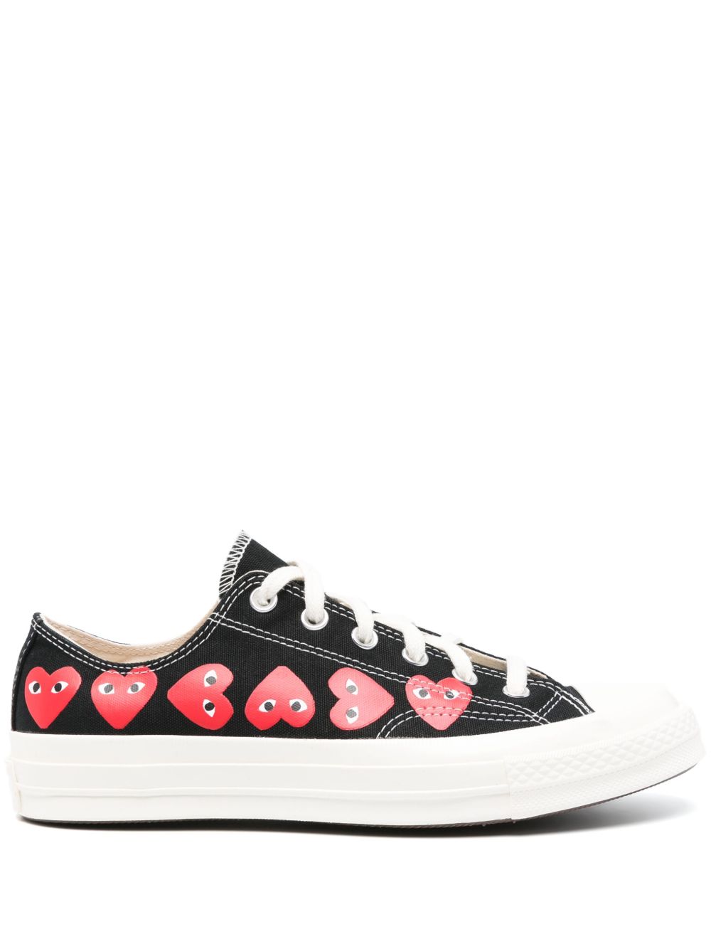 Comme Des Garçons Play x Converse Chuck 70 Multi Heart 运动鞋 - 黑色