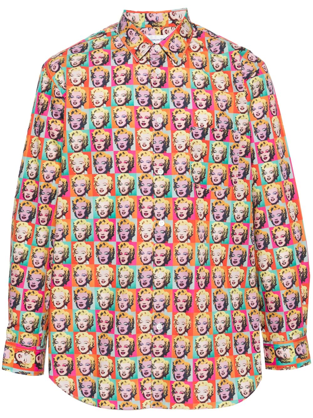 Comme Des Garçons Shirt x Andy Warhol 波普艺术印花衬衫 - 橘色