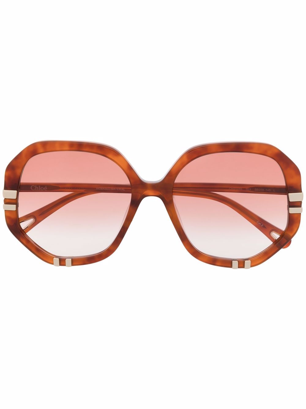 Chloé Eyewear West 有色镜片太阳眼镜 - 橘色
