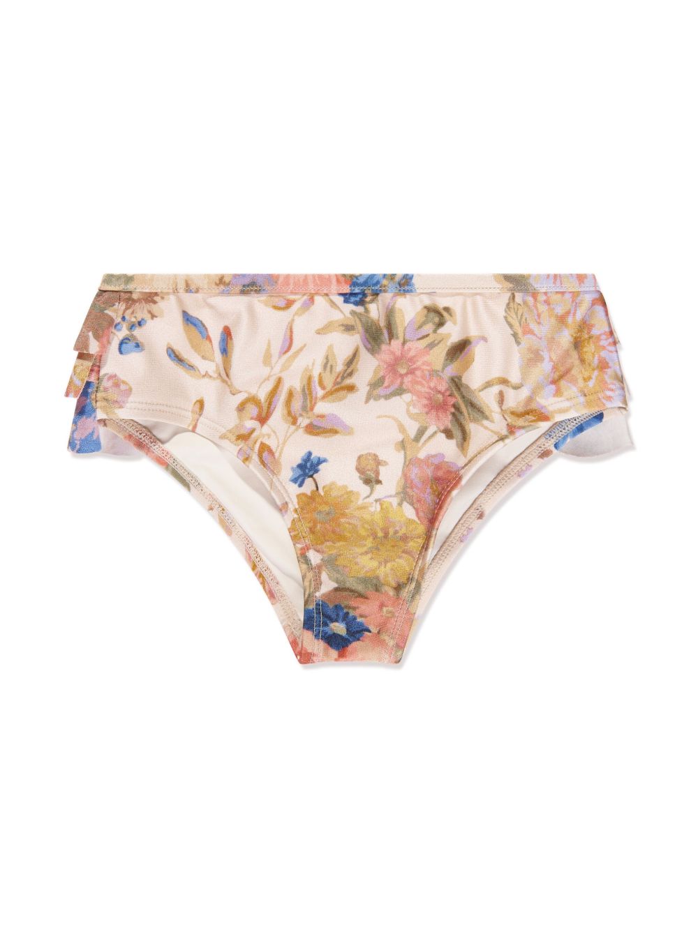 ZIMMERMANN Kids August 花卉印花比基尼三角裤 - 中性色