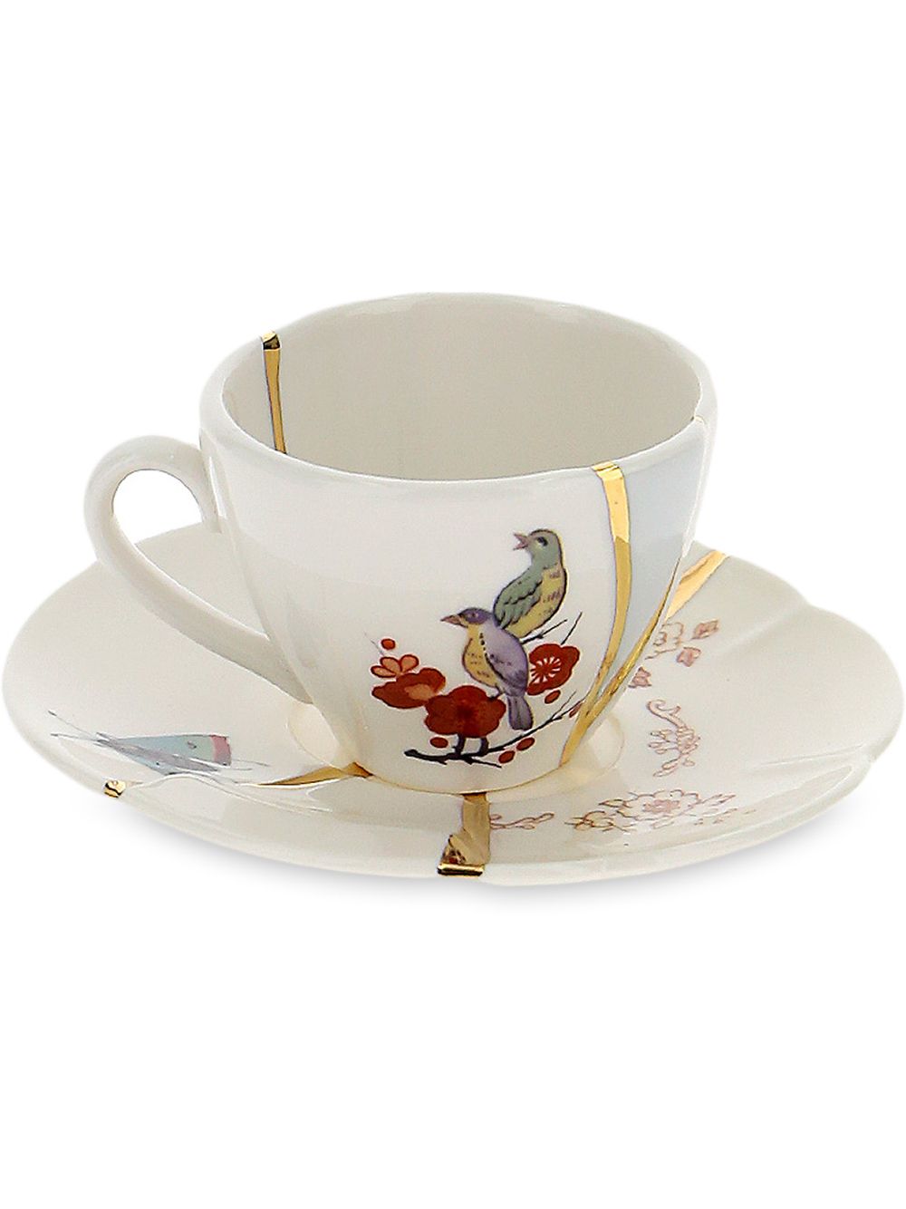 Seletti 裂痕效果茶杯 - 白色