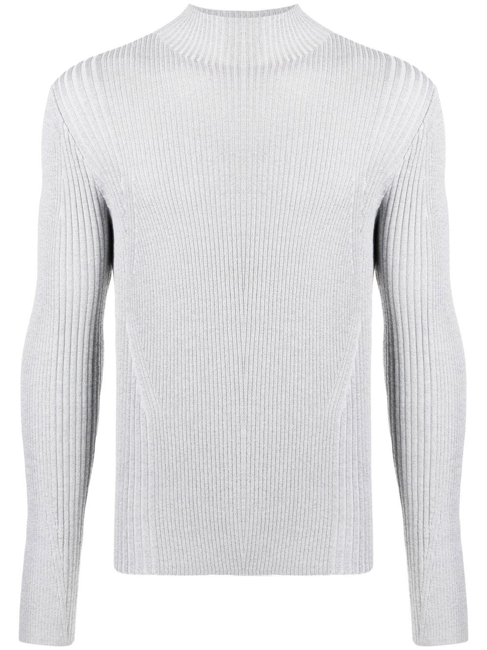 Dion Lee 反光罗纹针织毛衣 - 灰色
