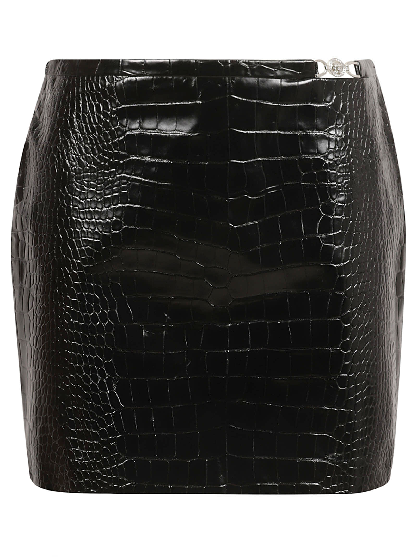 Versace Leather Mini Skirt