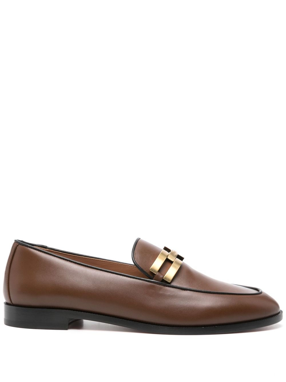 Aquazzura Brandi 皮质乐福鞋 - 褐色