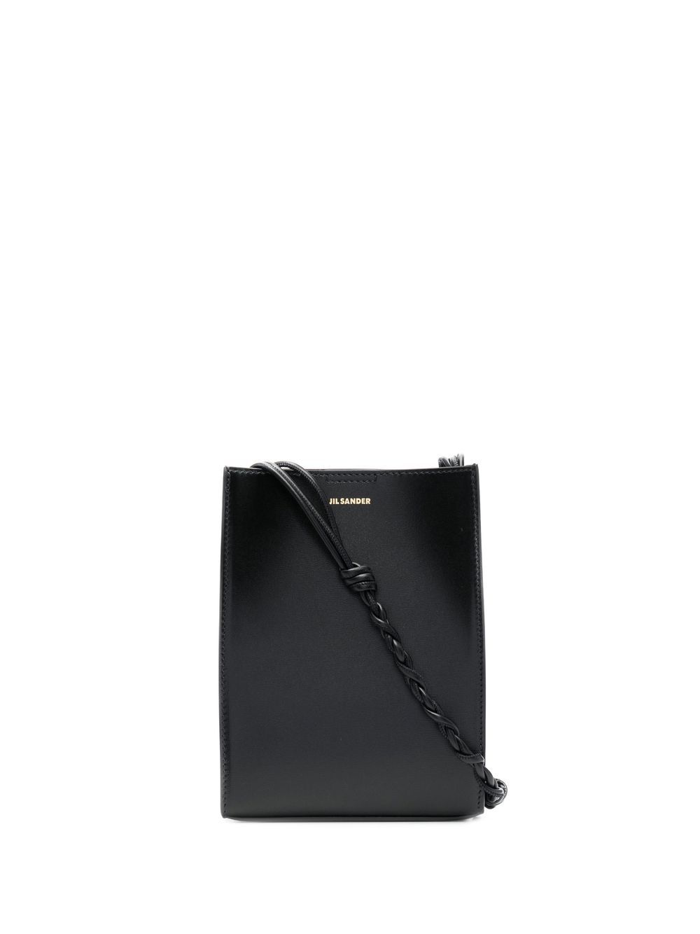 Jil Sander Tangle logo印花单肩包 - 黑色