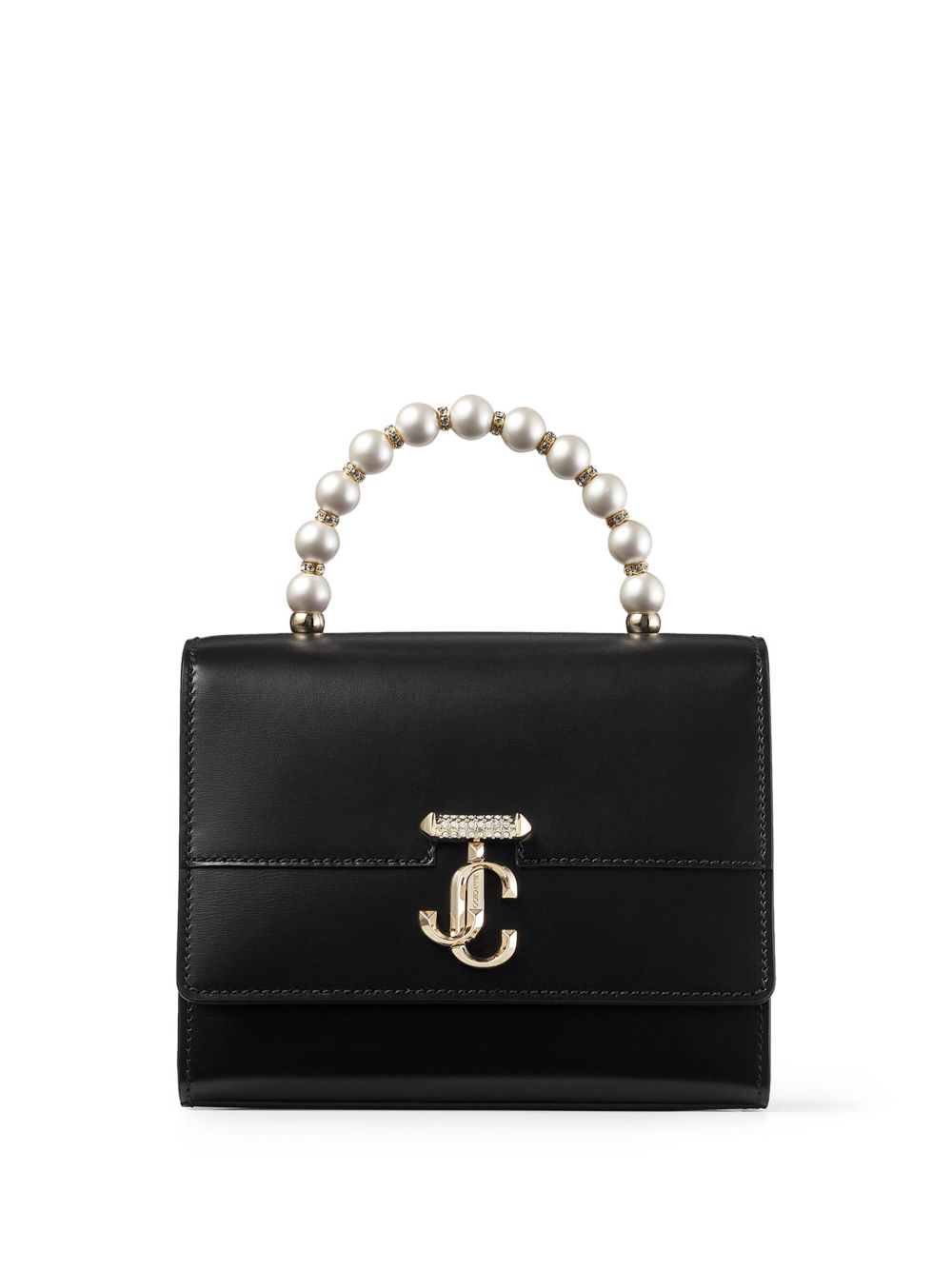 Jimmy Choo Avenue 皮质小号手提包 - 黑色