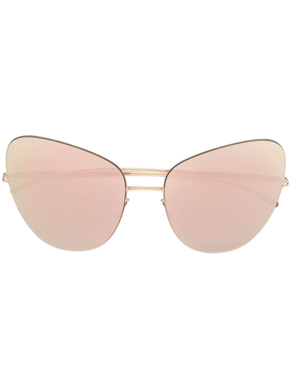 Mykita MYKITA X MAISON MARGIELA镜面太阳眼镜 - 金色