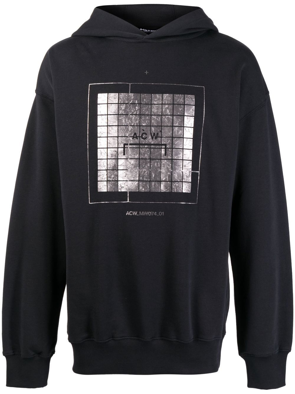 A-COLD-WALL* logo图案印花连帽衫 - 黑色