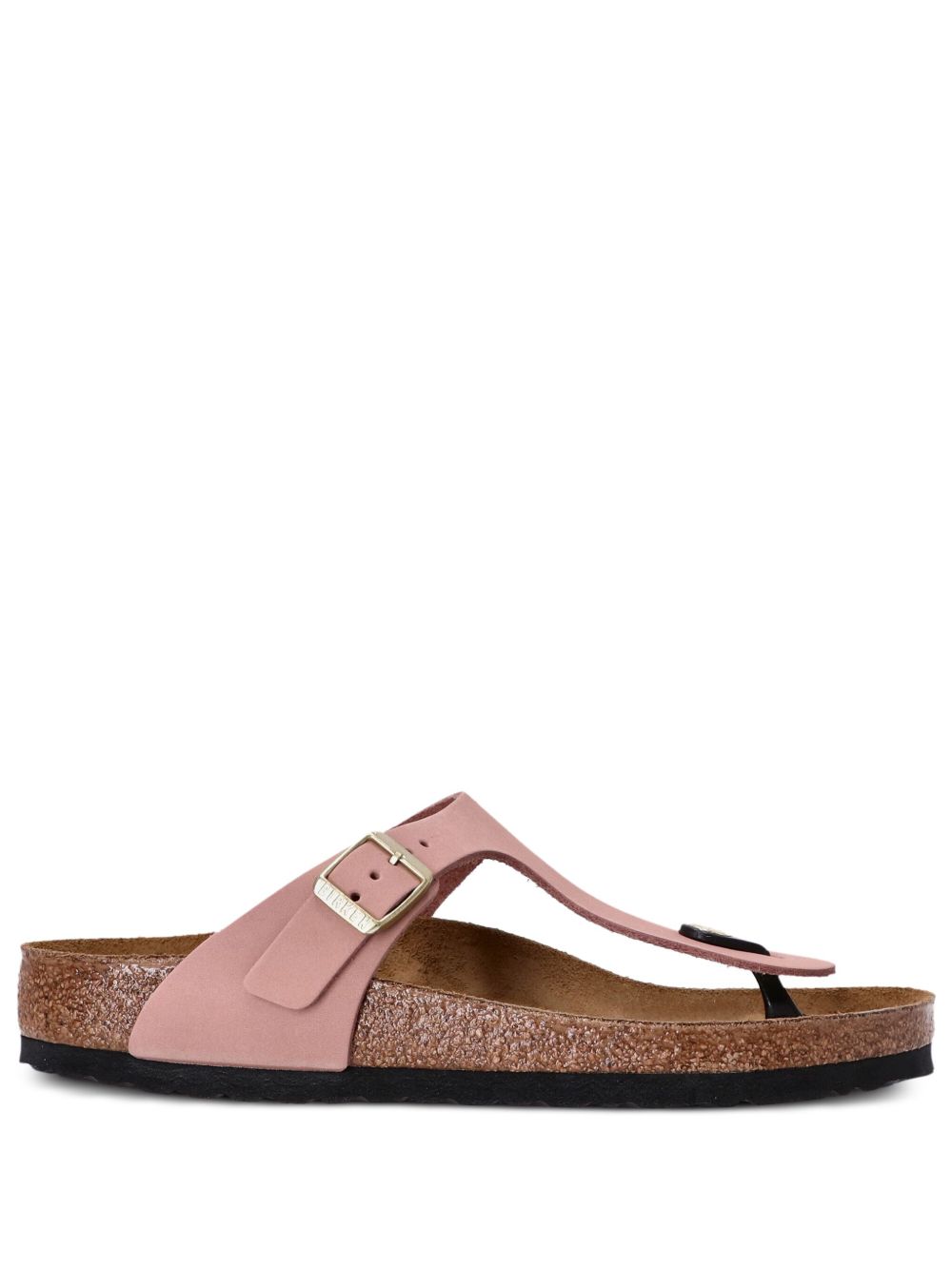 Birkenstock Gizeh 皮质人字拖 - 粉色