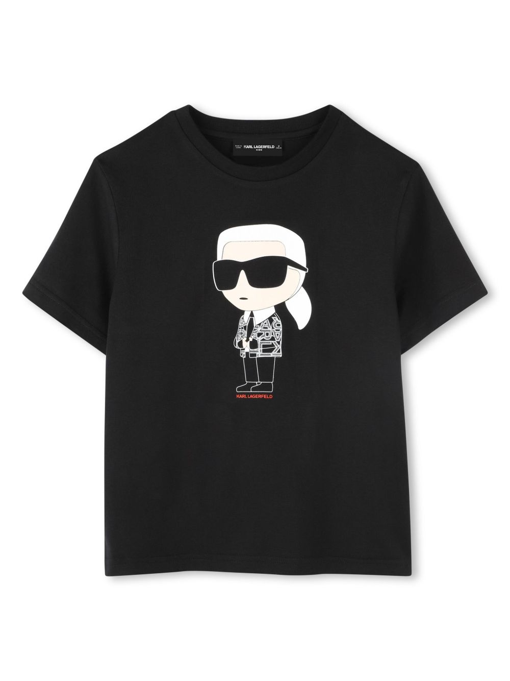 Karl Lagerfeld Kids Ikonik Karl T恤 - 黑色