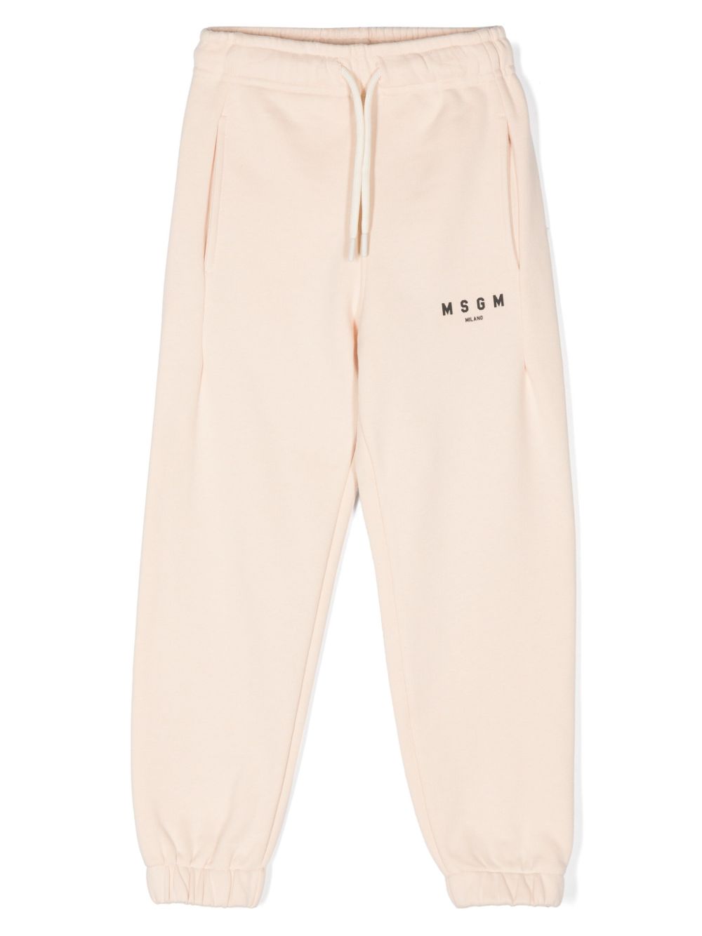 MSGM Kids logo印花运动裤 - 中性色