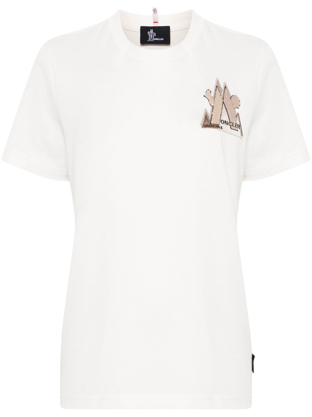 Moncler Grenoble 山峰logo T恤 - 白色