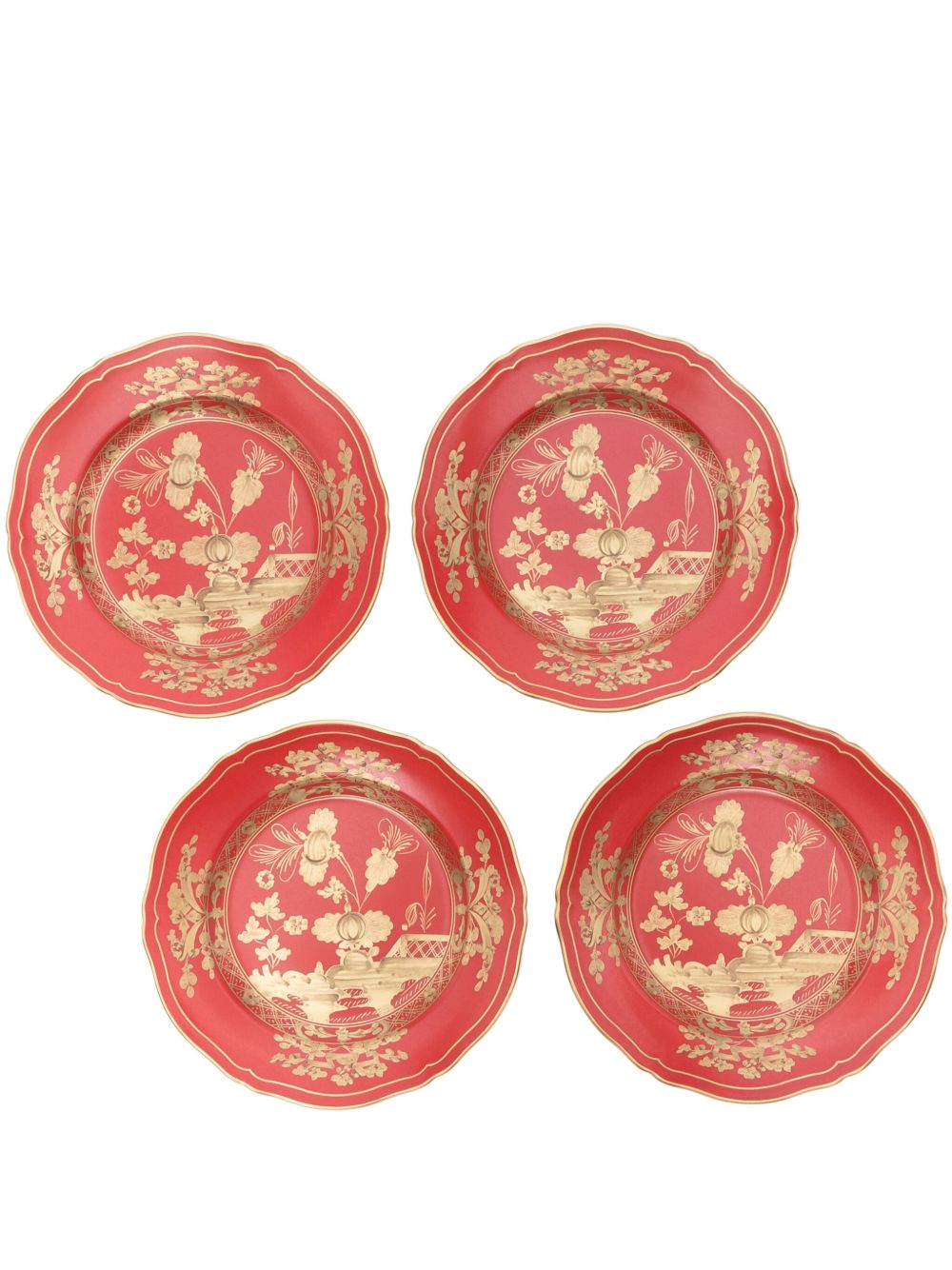 GINORI 1735 Rubrum Desert 餐盘（四件装） - 红色