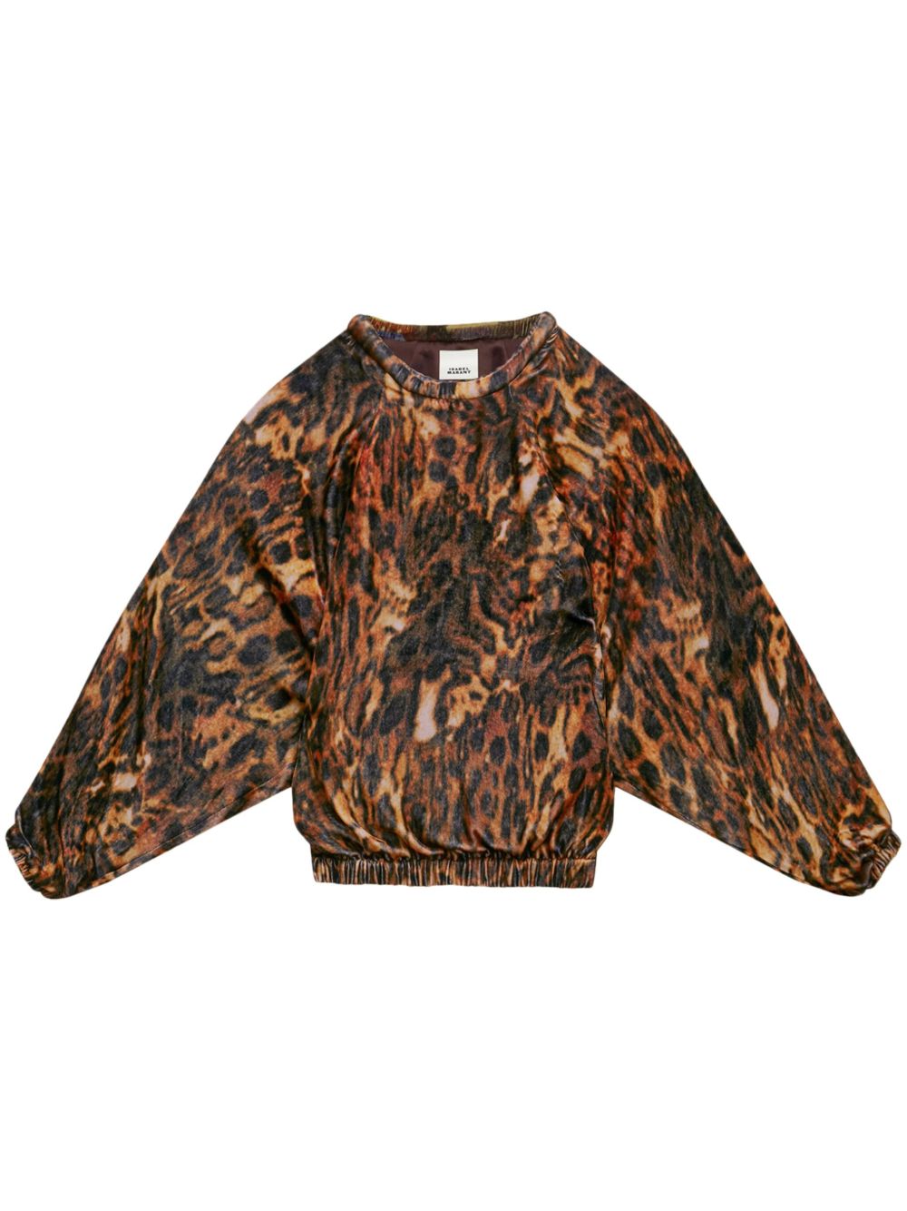 ISABEL MARANT Dabia 豹纹罩衫 - 褐色