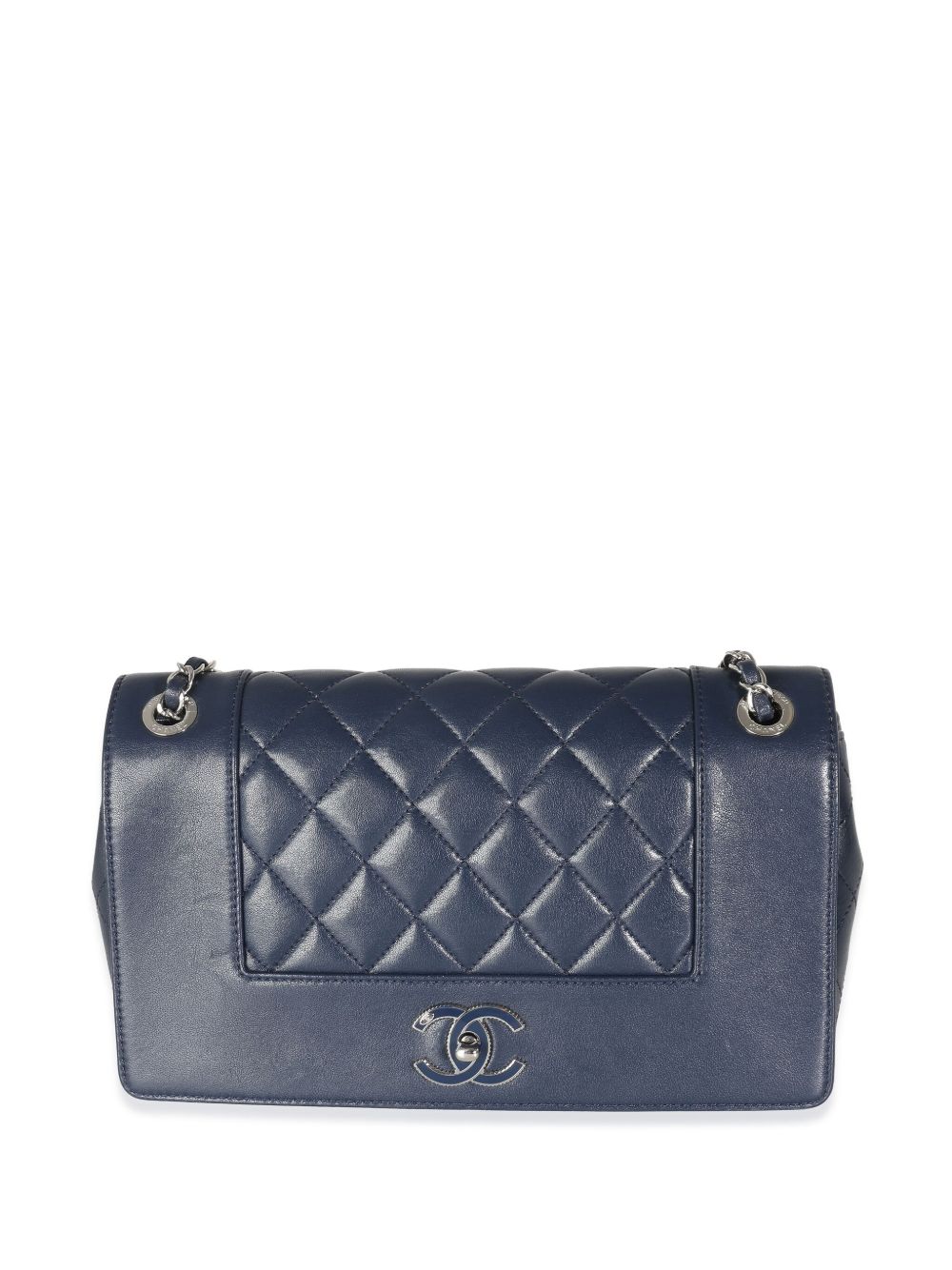 CHANEL Pre-Owned Mademoiselle 大号单肩包（典藏款） - 蓝色