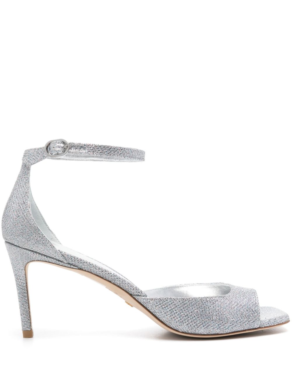 Stuart Weitzman Nudistia 高跟凉鞋 - 银色