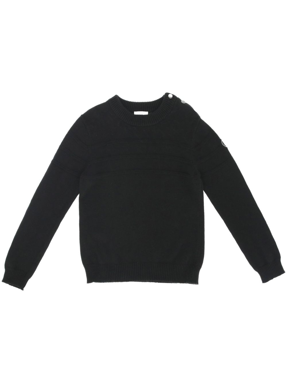 Jean Paul Gaultier Pre-Owned logo贴花羊毛毛衣（1990年典藏款） - 黑色