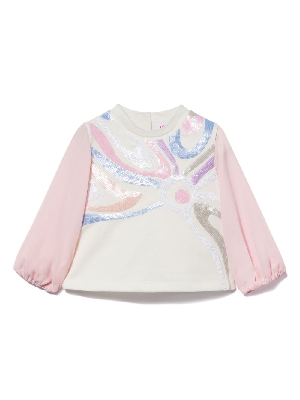 PUCCI Junior Marmo 印花上衣 - 粉色