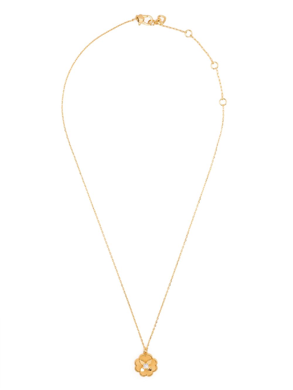 Kate Spade Heritage Bloom 吊饰项链 - 金色