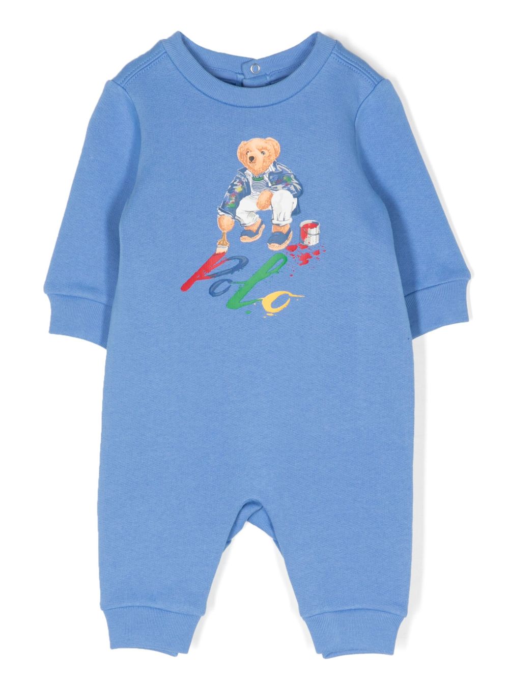 POLO RALPH LAUREN KIDS Teddy Bear 棉混纺睡衣 - 蓝色
