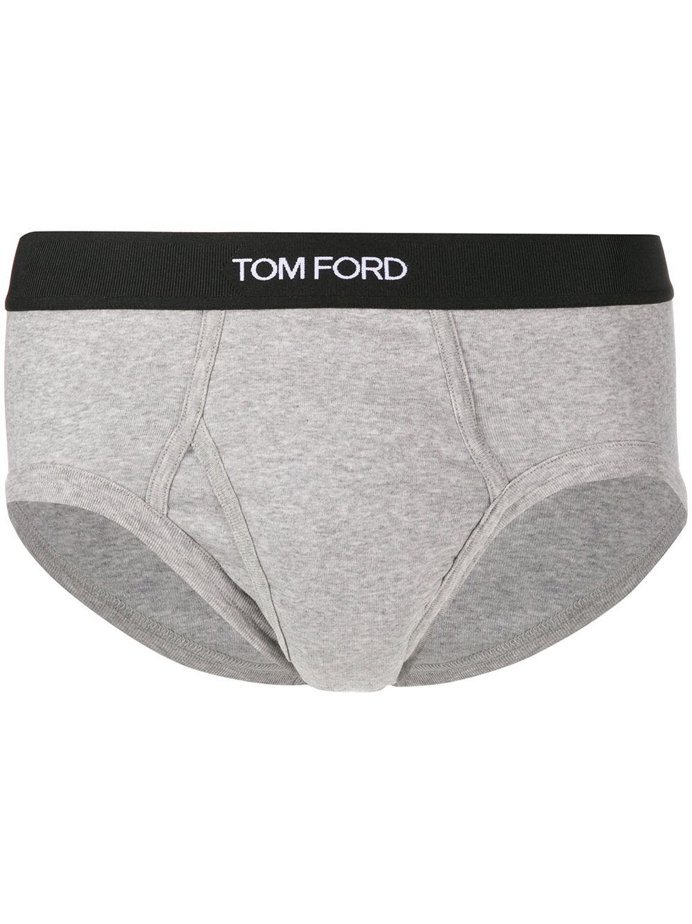 TOM FORD logo镶嵌紧身三角裤 - 灰色