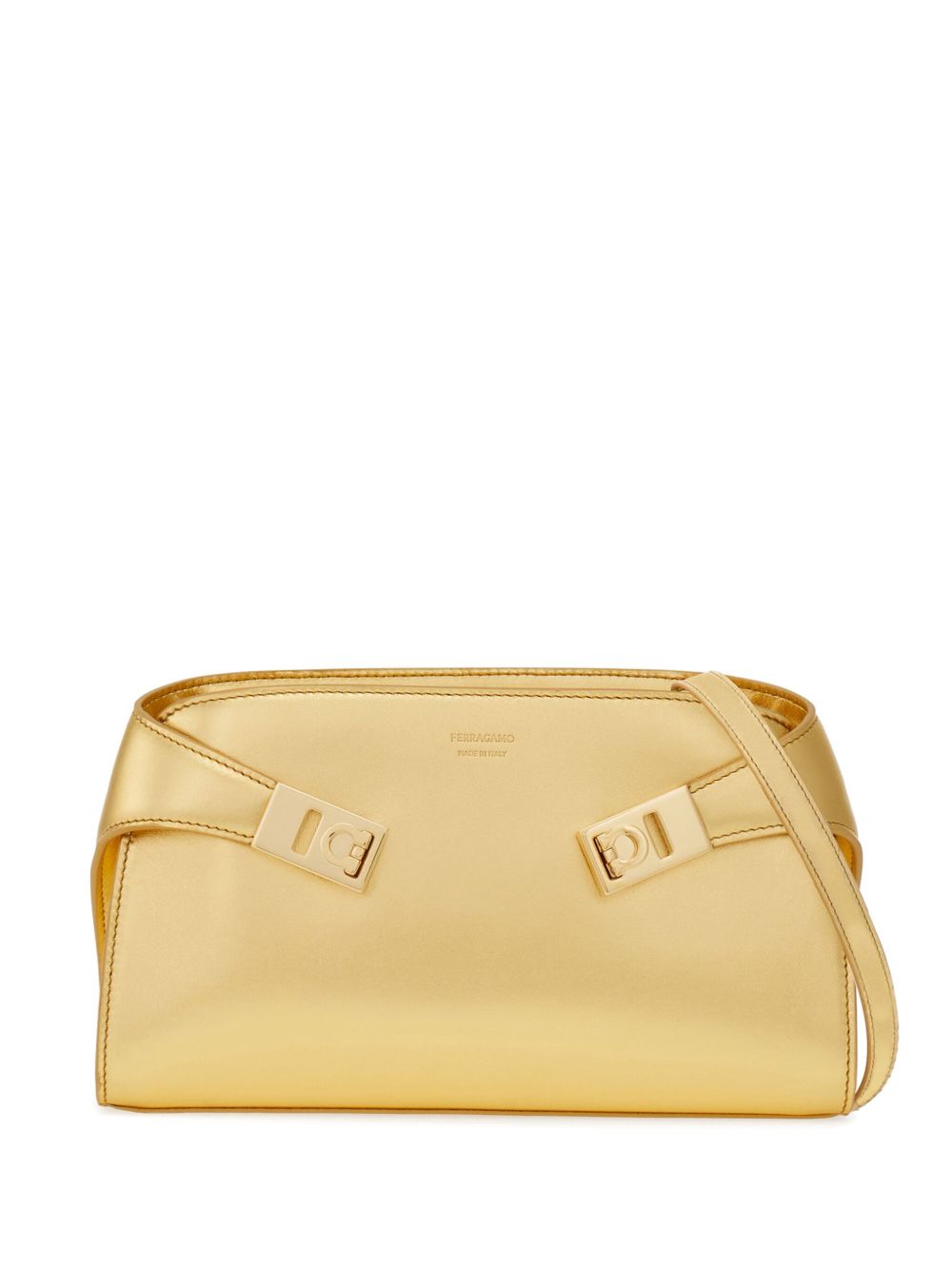 Ferragamo Hug 迷你斜挎包 - 金色