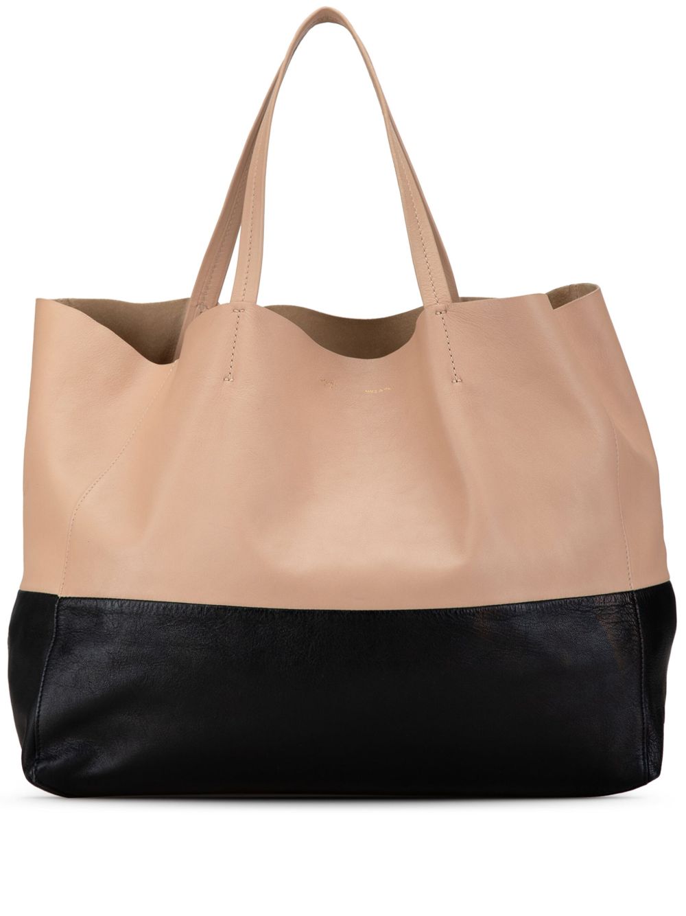 Céline Pre-Owned Bicolor Horizontal Cabas 托特包（2013年典藏款） - 褐色