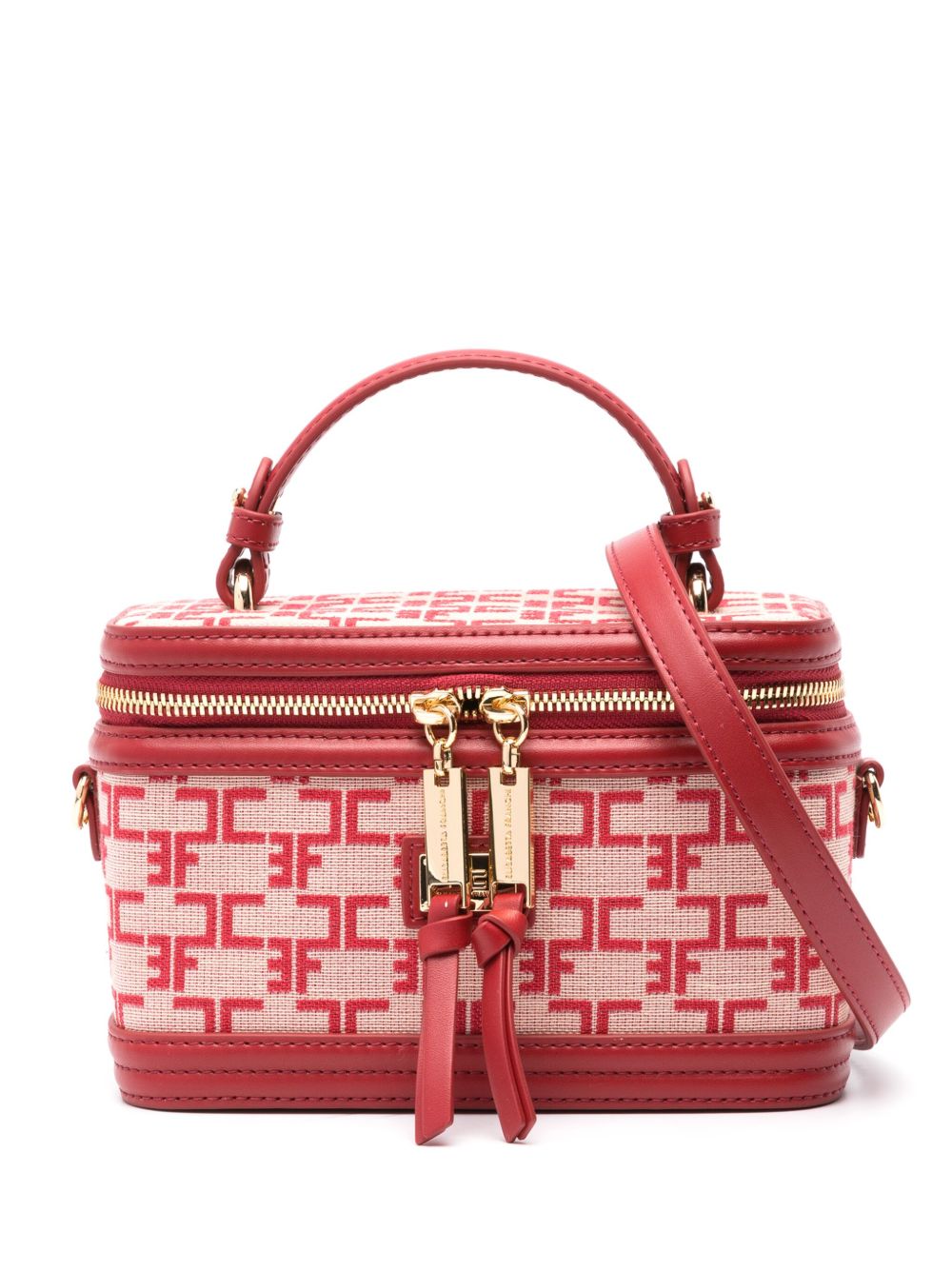 Elisabetta Franchi Monogram Travel 化妆包 - 粉色