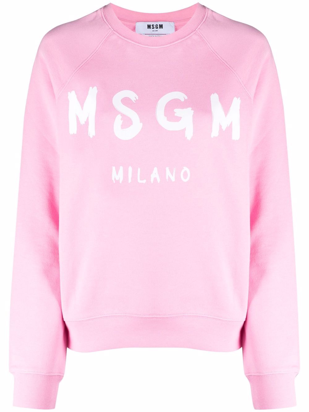 MSGM logo圆领毛衣 - 粉色