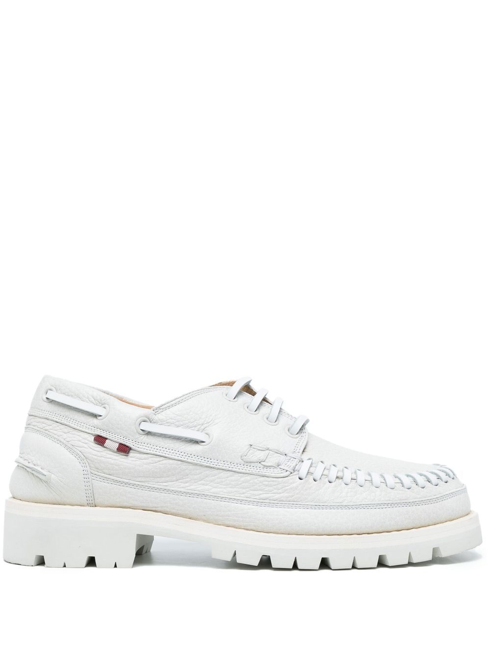 Bally Trendal 皮质莫卡辛鞋 - 白色