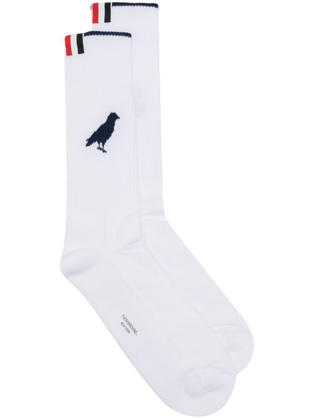 Thom Browne Rose & Raven 针织袜 - 白色