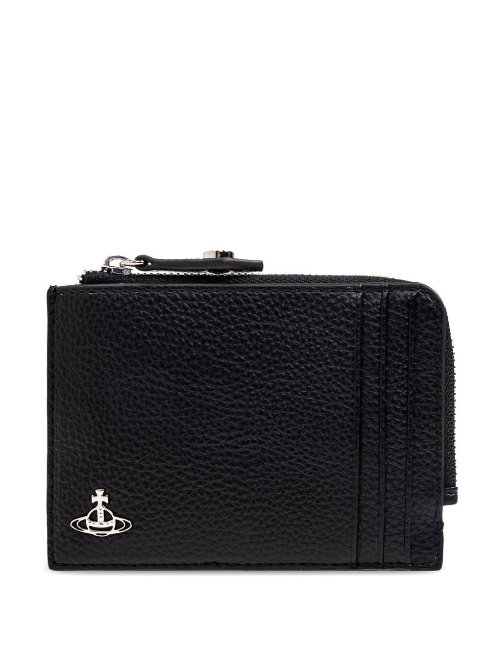 Vivienne Westwood Orb-plaque card holder - 黑色