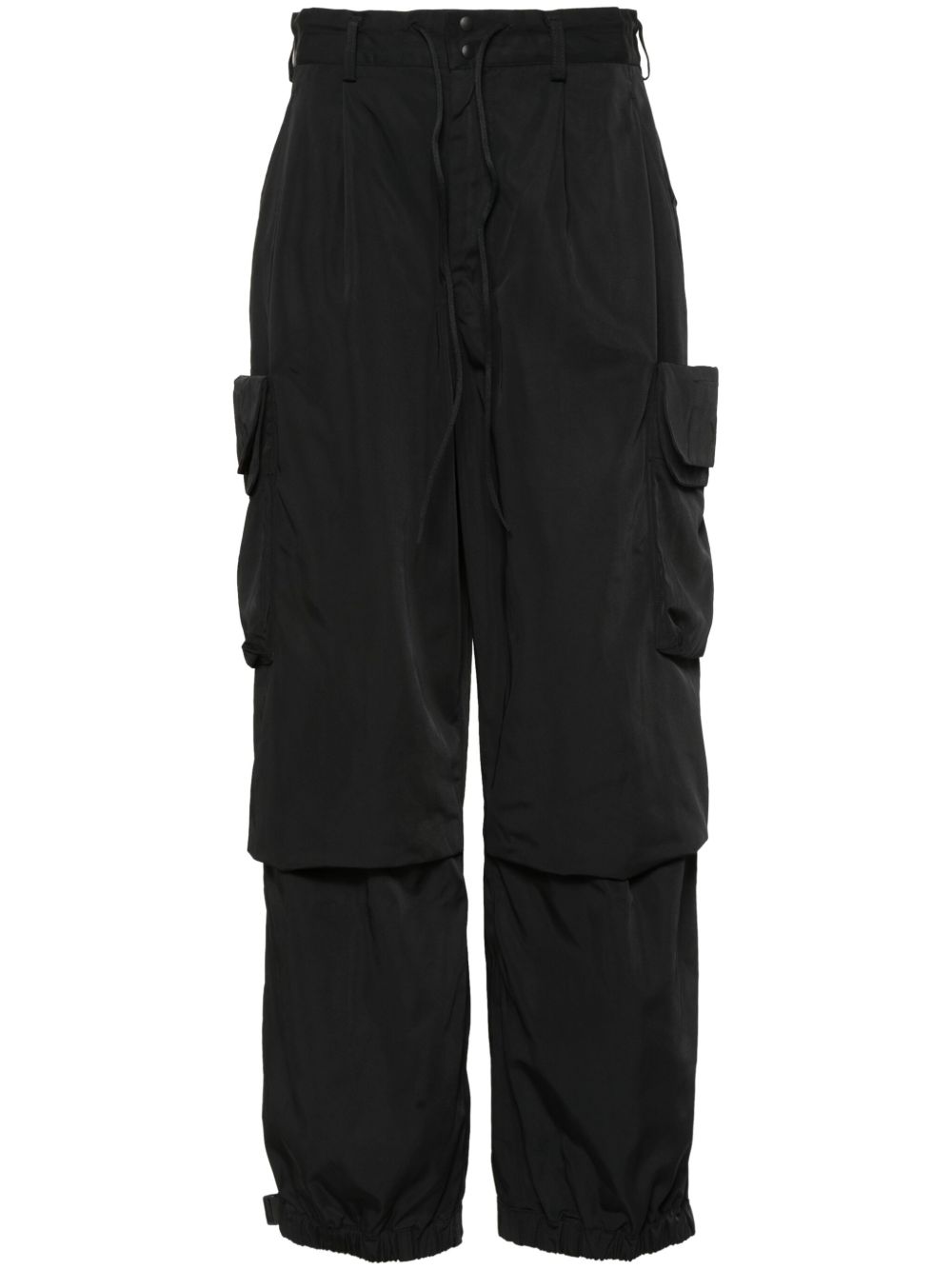 Y-3 工装口袋斜纹布长裤 - 黑色