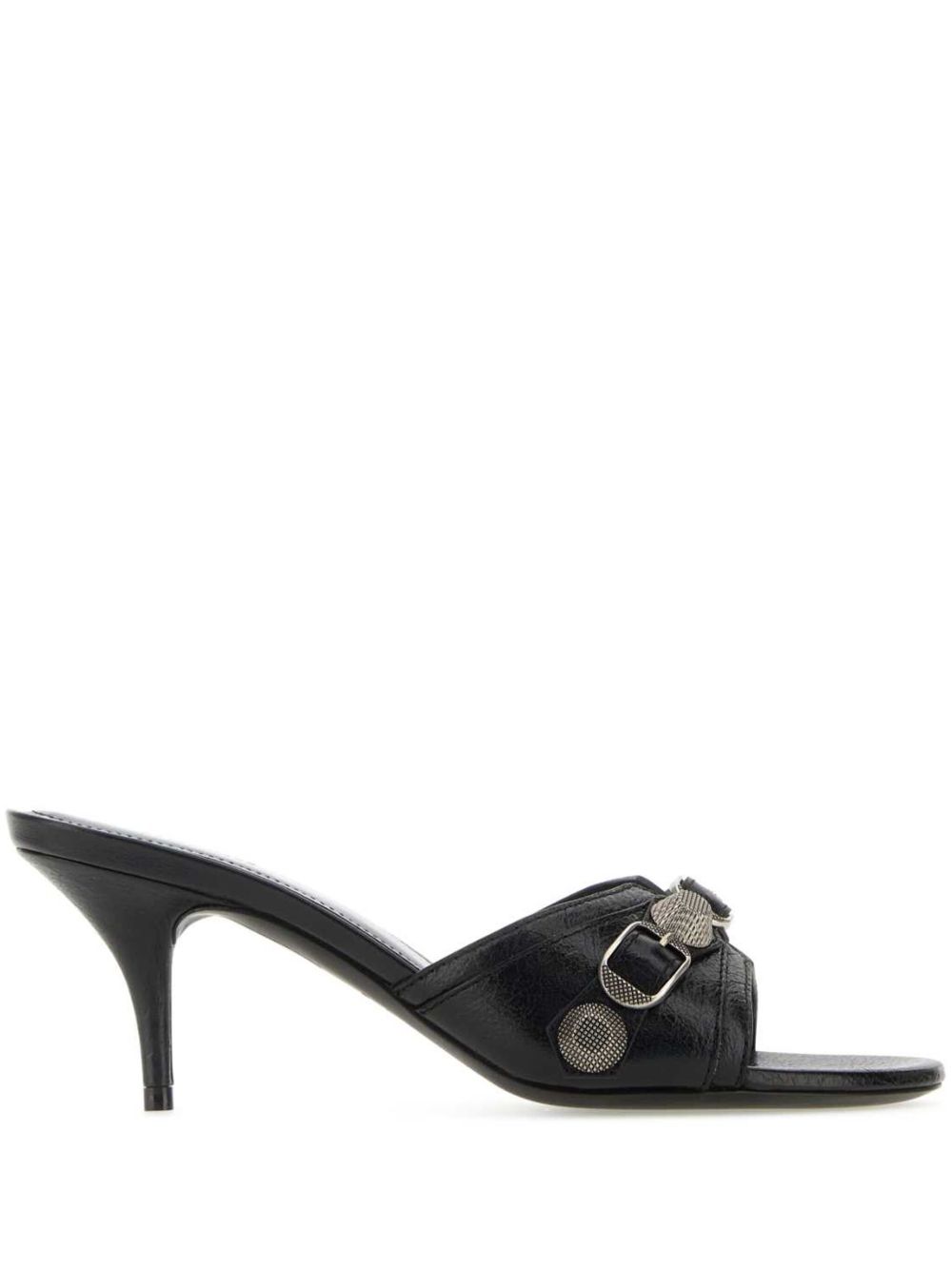 Balenciaga Cagole 中跟凉鞋（7厘米） - 黑色