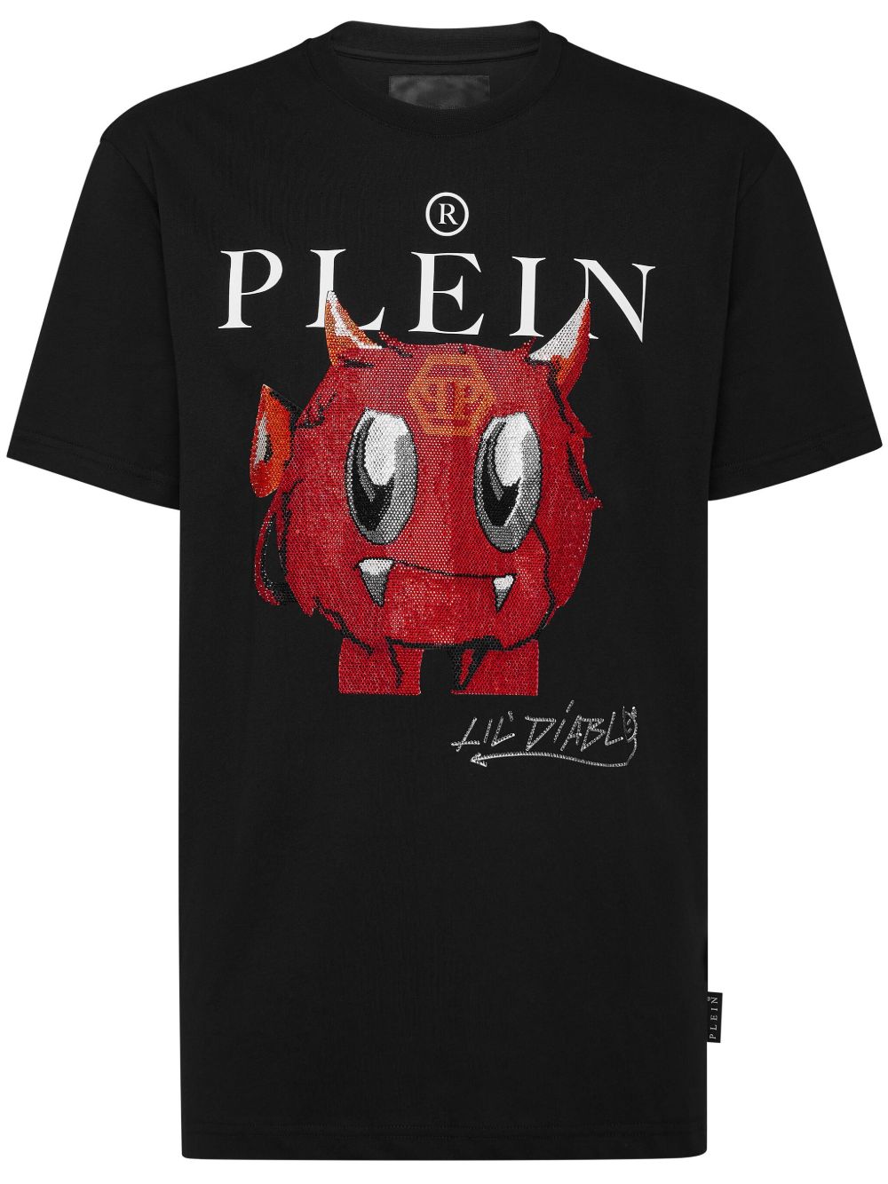 Philipp Plein SS Crystal Monster T恤 - 黑色