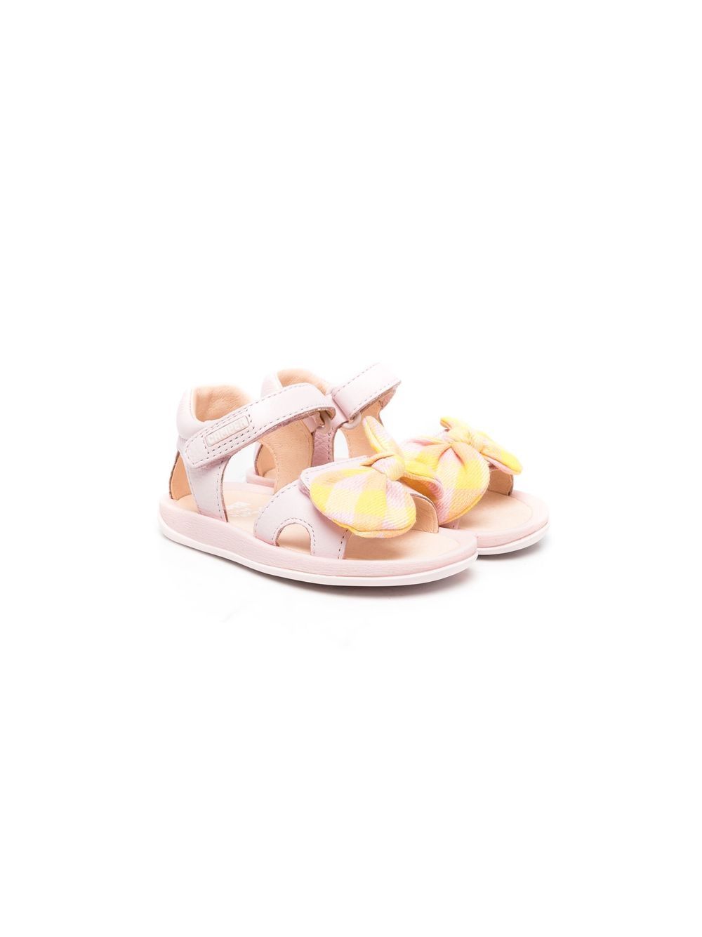 Camper Kids Bicho 蝴蝶结饰凉鞋 - 粉色