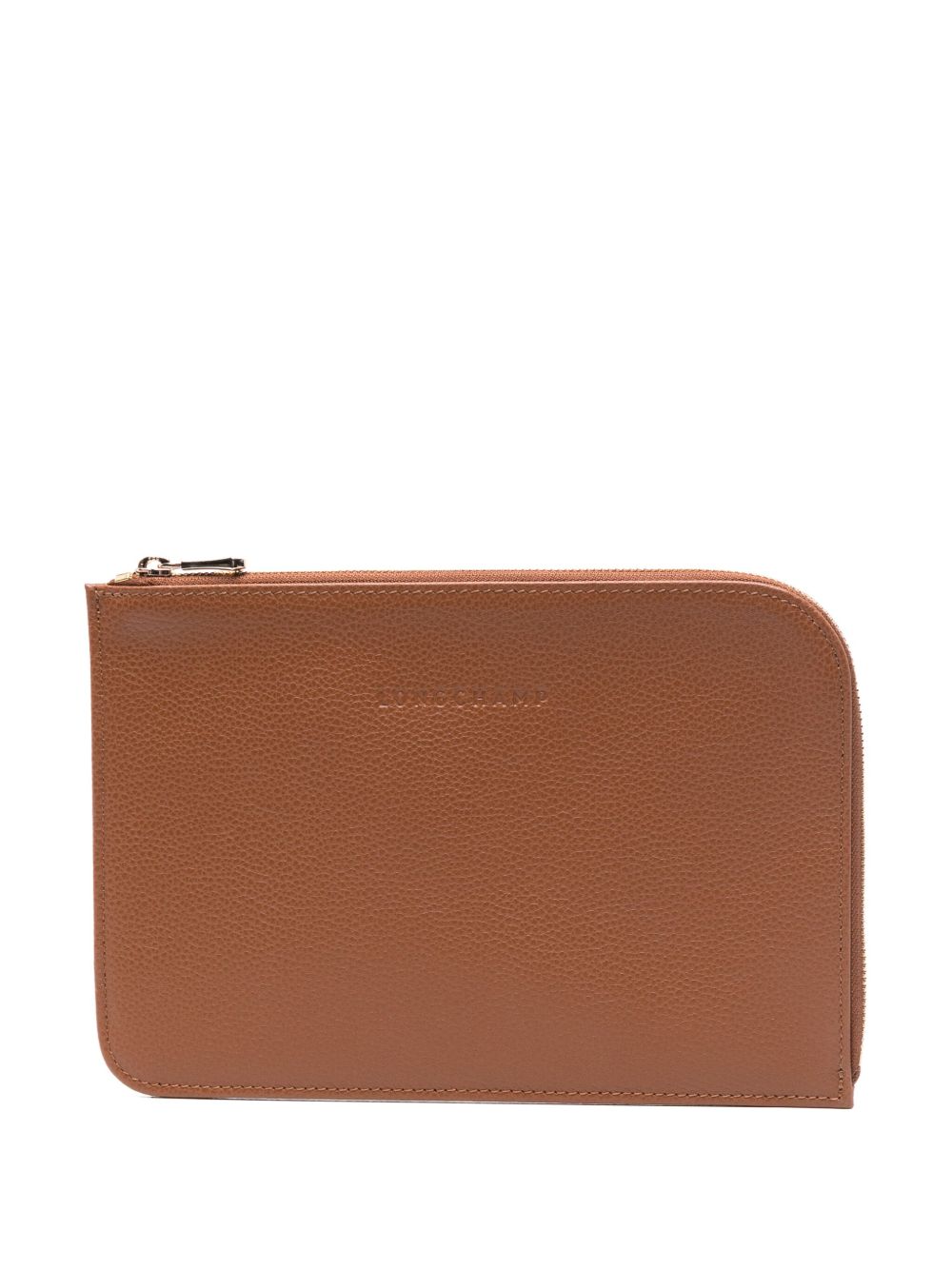 Longchamp Le Foulonné Pouch 化妆包 - 褐色