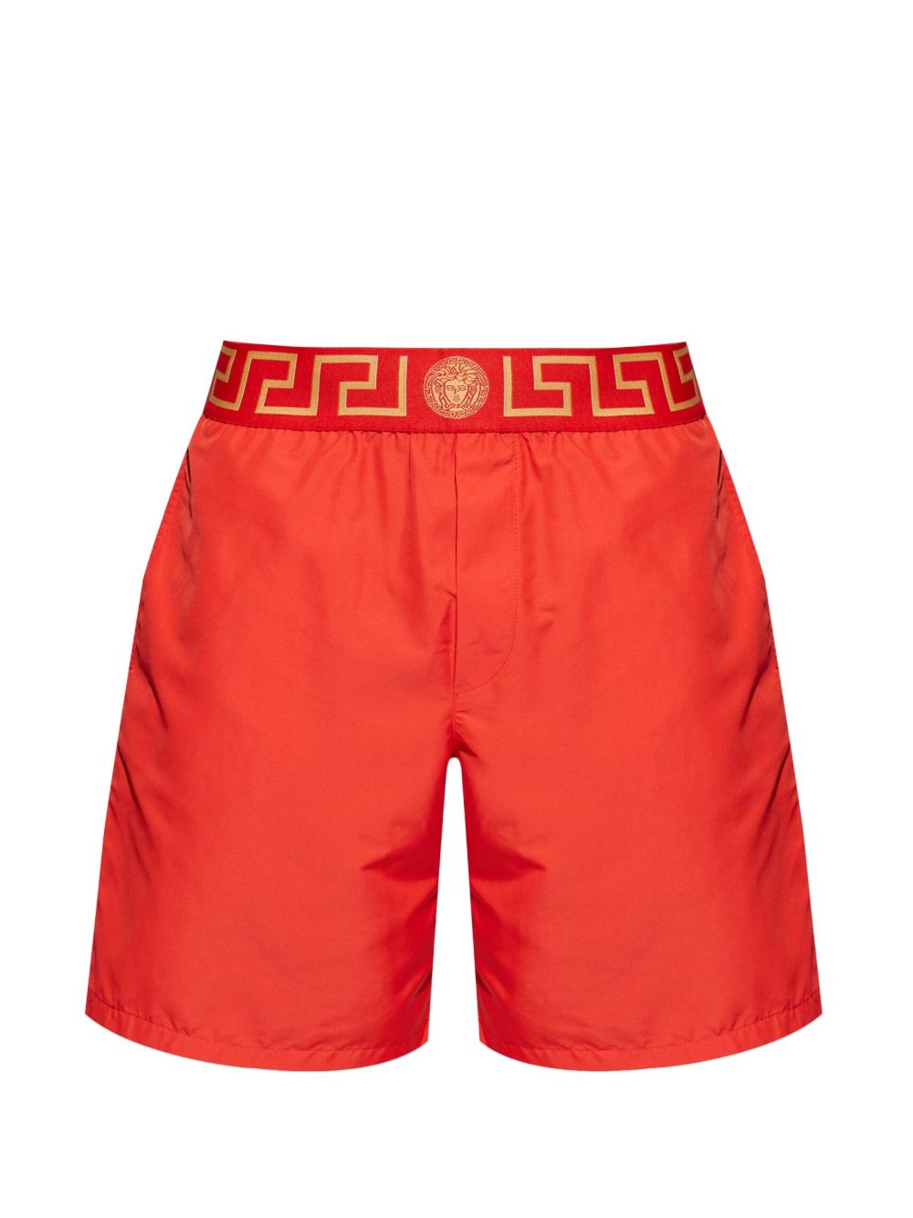 Versace Greca Border 沙滩裤 - 红色